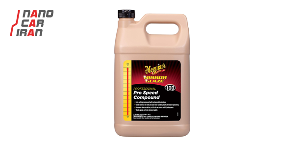 پولیش زبر 100 میرور گلیز 4 لیتری مگوایرز مدل Meguiars Mirror Glaze Pro Speed Compound M100