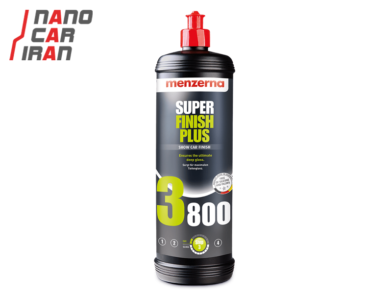 پولیش بسیار نرم 3800 یک لیتری منزرنا مدل Menzerna Super Finish Plus 3800 1L