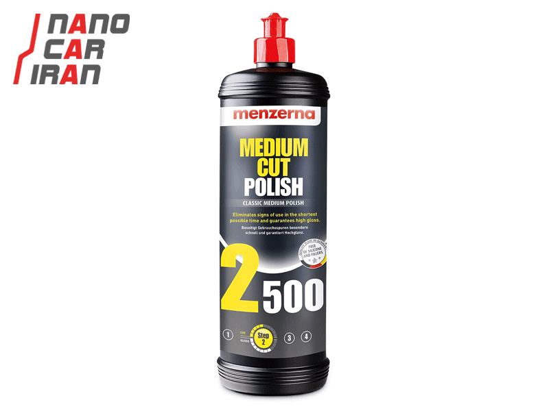 پولیش متوسط یک لیتری منزرنا مدل Menzerna Medium Cut Polish 2500 1L