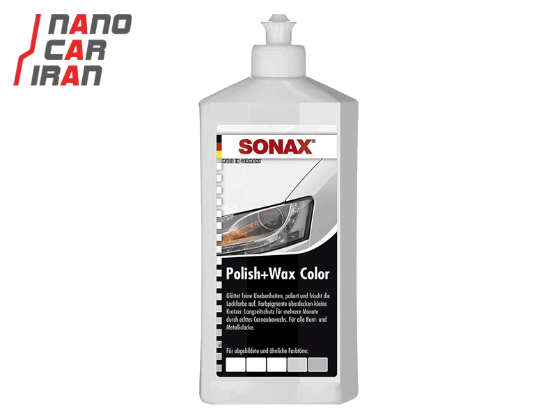 پولیش و واکس سفید 500 میلی لیتر سوناکس مدل Sonax Polish & Wax Color White 500ml