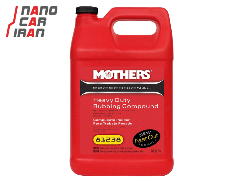 پولیش مایع  زبر حرفه ای لایه بردار 4 ليتری مادرز مدل Mothers Professional Heavy Duty Rubbing Compound 81238