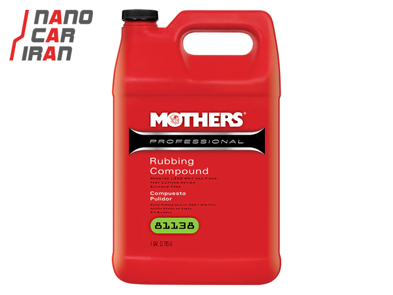 مایع پولیش متوسط چهار ليتری حرفه ای مادرز مدل Mothers Professional Rubbing Compound 4L 81138