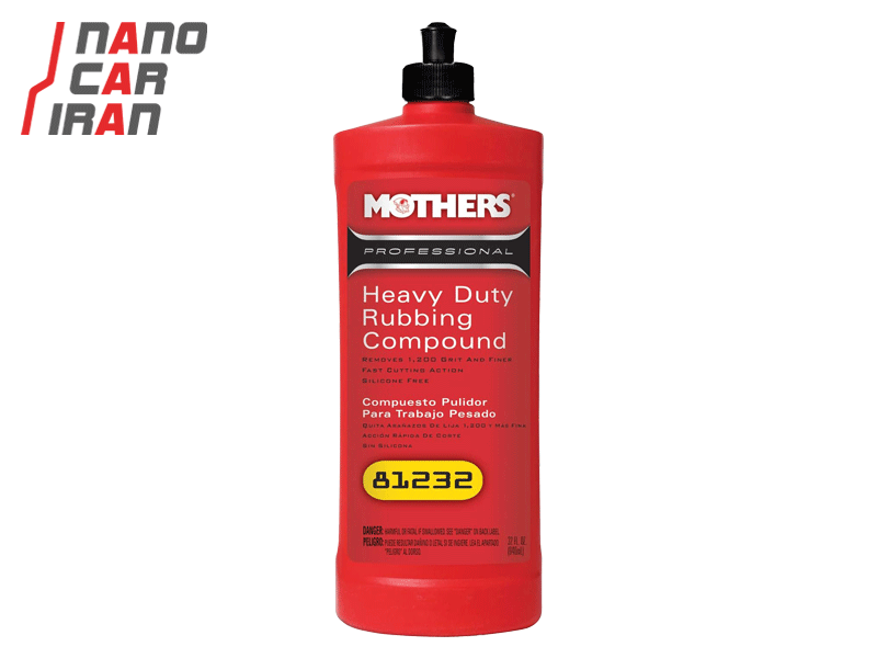 مایع پولیش زبر حرفه ای لایه بردار 1 ليتری مادرز مدل Mothers Professional Heavy Duty Rubbing Compound 81232