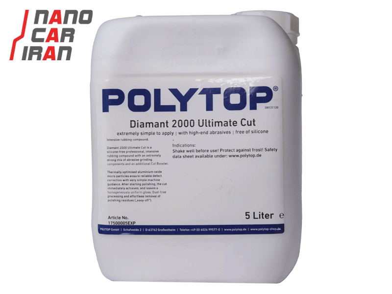 پولیش بسیار زبر 5 لیتری پلی تاپ مدل Polytop Diamant 2000 Ultimate Cut