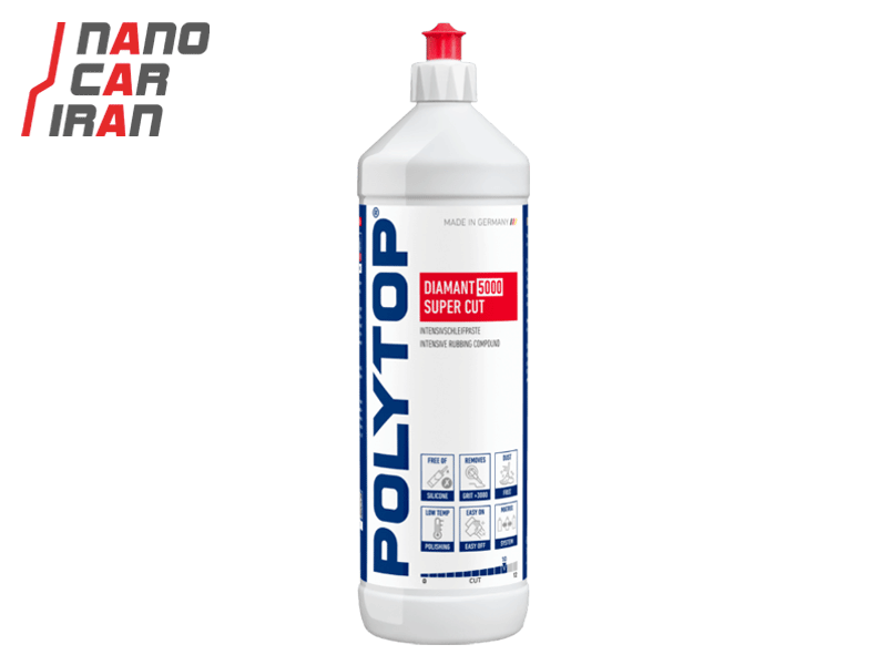 پولیش زبر 250 میلی لیتری پلی تاپ مدل Polytop Diamant 5000 Super Cut 250ml