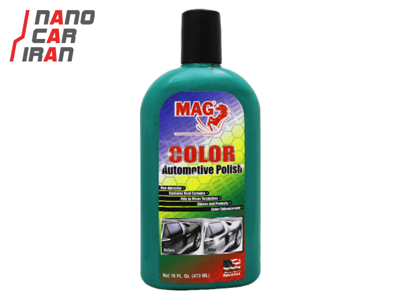 پولیش و واکس سبز 473 میلی لیتری مگ مدل MAG Color Automative Polish Green