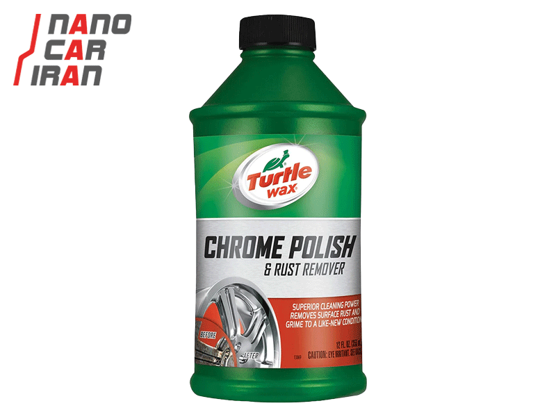 پولیش کروم ترتل واکس 355 میلی لیتر Turtle Wax Chrome Polish and Rust Remover 355 ML