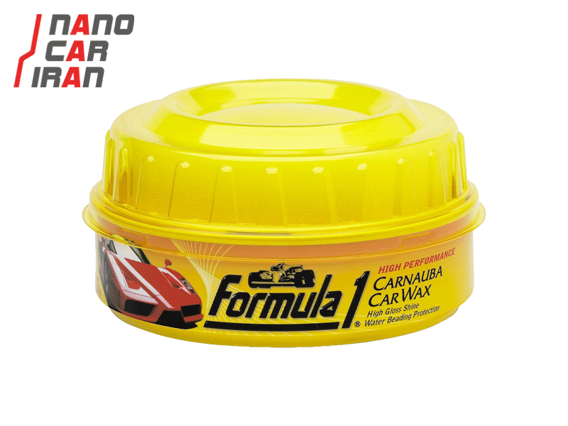 واکس کاسه ای خمیری حرفه ای کارناوبا بدنه خودرو فرمول وان مدل Formula 1 Carnauba Paste Car Wax