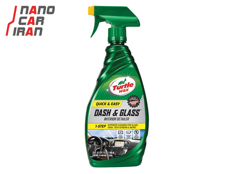 اسپری پاک کننده شیشه و داشبورد ترتل واکس حجم 680 میلی لیتر  Turtle Wax Dash & Glass