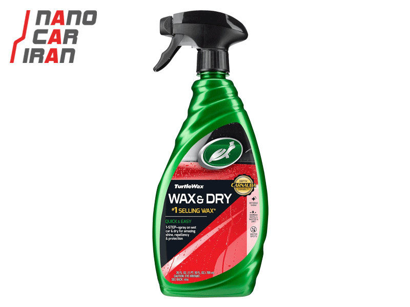 اسپری واکس بدنه خودرو ترتل واکس مدل Turtle Wax Quick & Easy Wax & Dry Spray Wax 769ml