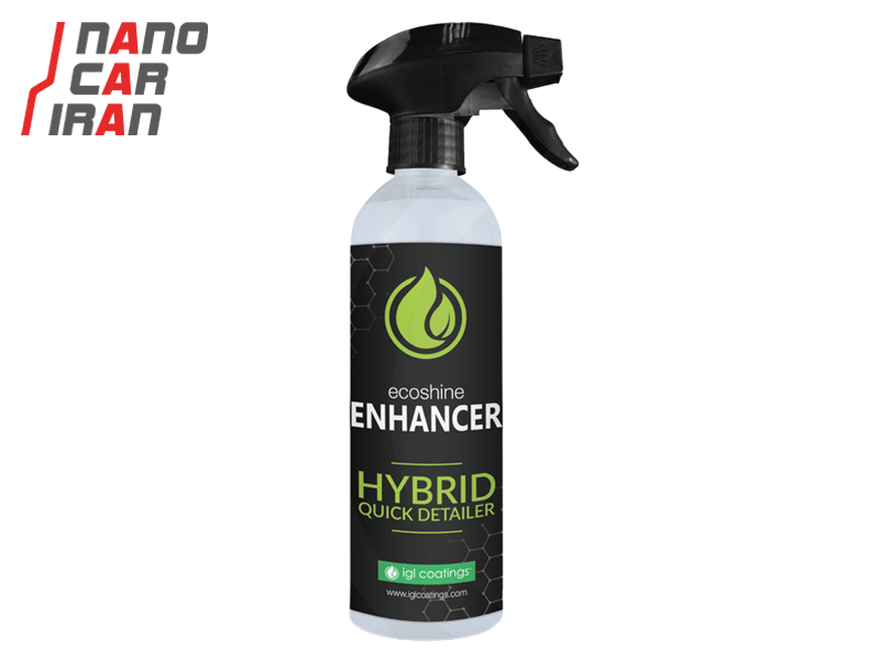 اسپری واکس آبگریزکننده بدنه خودرو آی جی ال کواتینگ مدل IGL Coating Eco Shine Enhancer Hybrid Quick Detailer 500ml