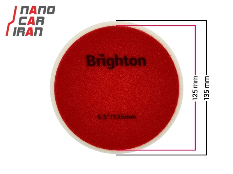 پد پولیش زبر روتاری برایتون 125 میلی متر (5 اینچ) Brighton 125mm (5 inch) Coarse Rotary Polishing Pad