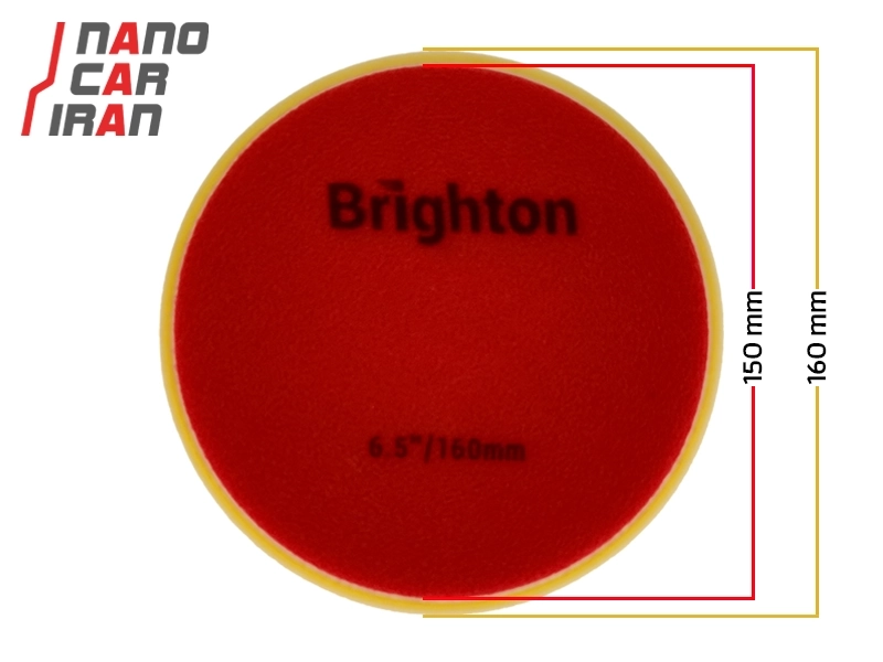 پد پولیش متوسط روتاری برایتون 150 میلی متر (6 اینچ) Brighton 150mm (6 inch) Medium Polishing Pad