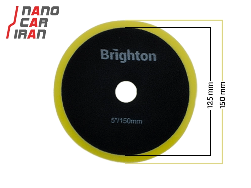 پد پولیش نرم دوال برایتون 125میلی متر (5 اینچ) Brighton 125mm (5 inch) Soft Dual-Action Polishing Pad